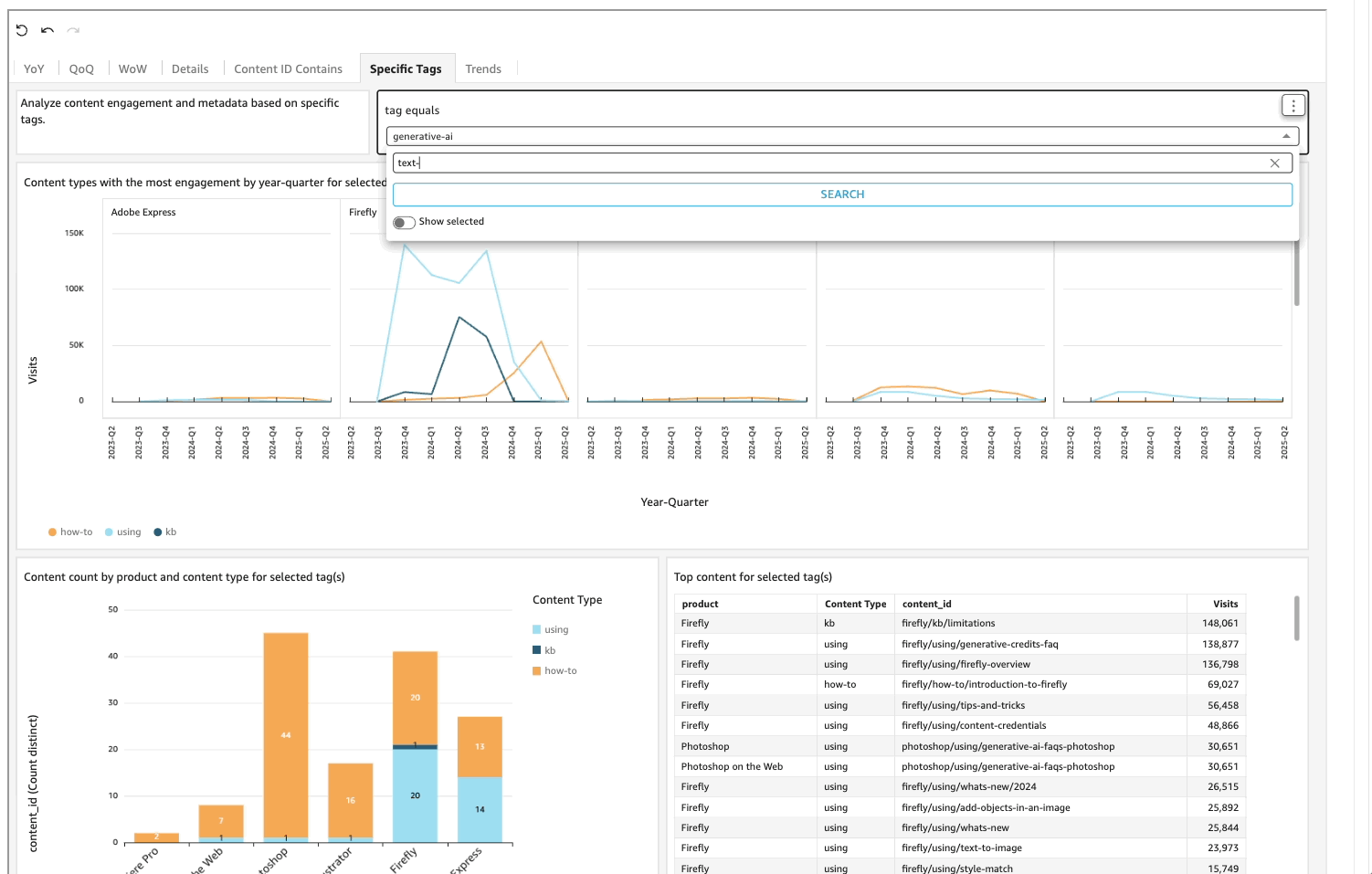 Dashboard search 1